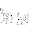Кресло руководителя "Бюрократ T-9950SL Fabric", ткань, металл, серый - 5