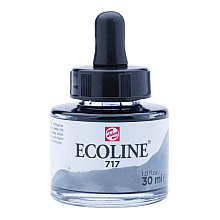 Жидкая акварель "ECOLINE", 717 серый холодный, 30 мл