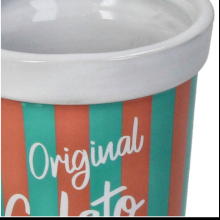 Кашпо "Icecream Bucket", фаянс, разноцветный