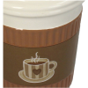 Кашпо "Coffee Cup", керамика, коричневый - 2