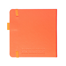 Скетчбук "Sketchmarker", 12x12 см, 140 г/м2, 80 листов, неоновый коралл
