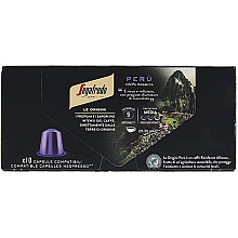 Капсулы "Segafredo" Peru для кофемашин Nespresso, 10 порций