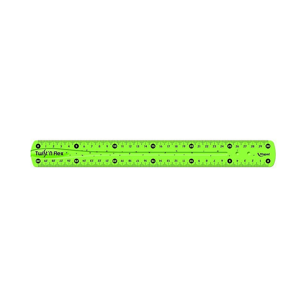 Линейка Maped "Twist n Trace" неломающаяся, 30 см, ассорти - 3
