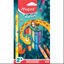 Цветные карандаши Maped "Jungle fever", 12 цветов 