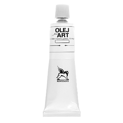 Краски масляные Renesans "Oils for art", 53 белила двойного покрытия, 60 мл, туба