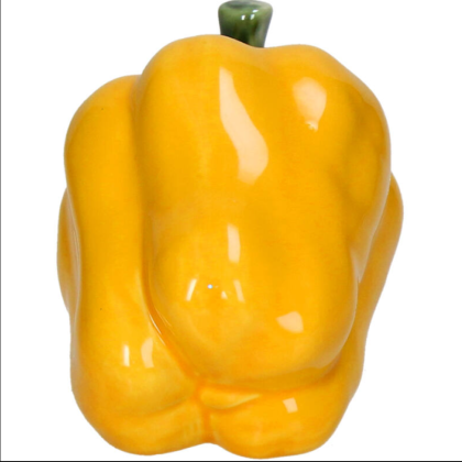 Перец декоративный "Pepper", фарфор, желтый - 3