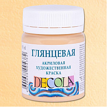 Краска акриловая глянцевая "Декола", 235 телесная, 50 мл., банка