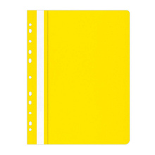 Папка-скоросшиватель с перфорацией "Office Product", А4, желтый