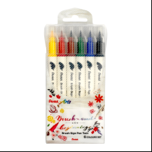 Маркер-кисть "Brush Sign pen twin", 6 шт