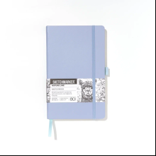 Скетчбук "Sketchmarker", 13х21 см, 140 г/м2, 80 листов, пыльный голубой
