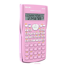 Калькулятор научный Deli Core "D82MS", 12-разрядный, розовый