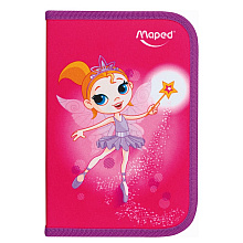 Пенал Maped "Fairy", 1 отделение, с наполнением
