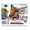Краски акварельные "Aquarius. Mini Urban Sketcher set", 8 цветов, полукюветы, коробка, золотая - 2