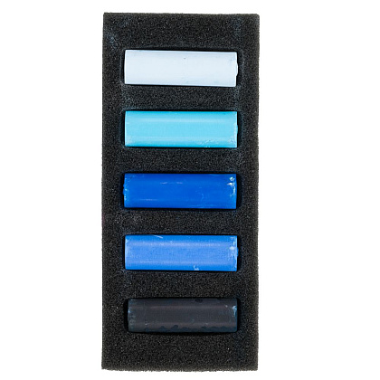 Набор мягкой пастели "Rembrandt Half Pastel", 5 цветов, темные синие - 2