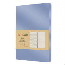 Книга записная "Soft Touch. Незабудковый", А5, 80 листов, голубой 