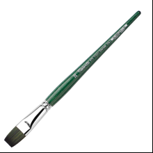 Кисть для рисования "Tintoretto Emerald", синтетика, плоская, №20