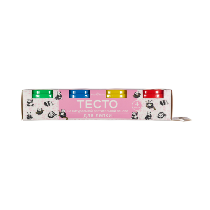 Тесто для лепки "HappyColor", 4 цвета, 80 гр. - 4