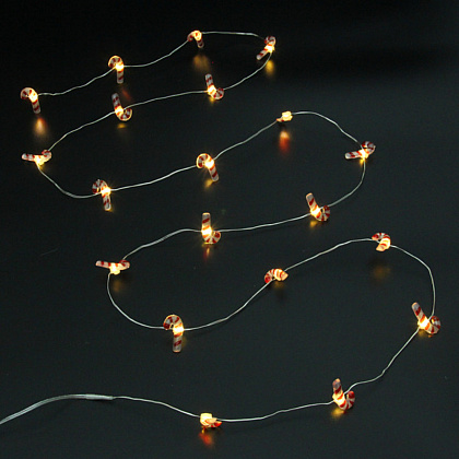 Гирлянда LED "Карамелька", 3x1,9см, 2 м, теплый белый  - 6