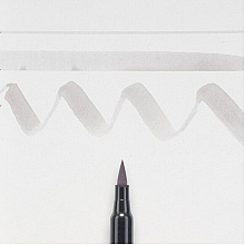 Маркер акварельный "Koi Color Brush", холодный светло-серый