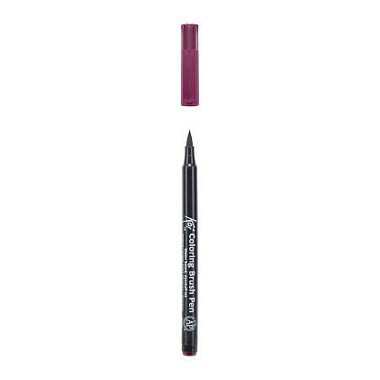 Маркер акварельный "Koi Color Brush", бургунди - 3