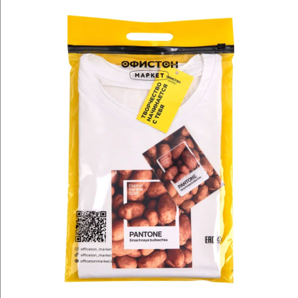 Набор сувенирный "Футболка унисекс оверсайз "Pantone 2025", XS-S, белый + открытка-стикер 3D"