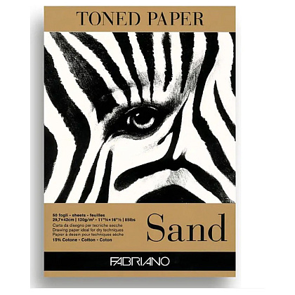 Блок бумаги для рисования "Fabriano. Sand", 29,7х42 см, 120 г/м2, 50 листов