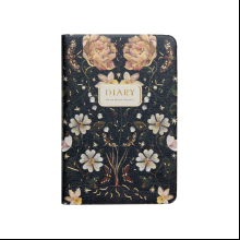 Ежедневник недатированный "Flora. Night Garden", А7, 416 страниц, черный