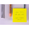 Бумага для заметок на клейкой основе "Funny notes", 75x75 мм, 100 листов, флуоресцентный желтый - 4