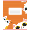 Тетрадь "Пушистые коты (Универсальная плашка)", А5, 12 листов, линейка, ассорти  - 3