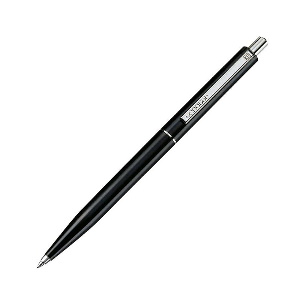 Ручка шариковая автоматическая "Senator Point Polished", 1.0 мм, черный, стерж. синий