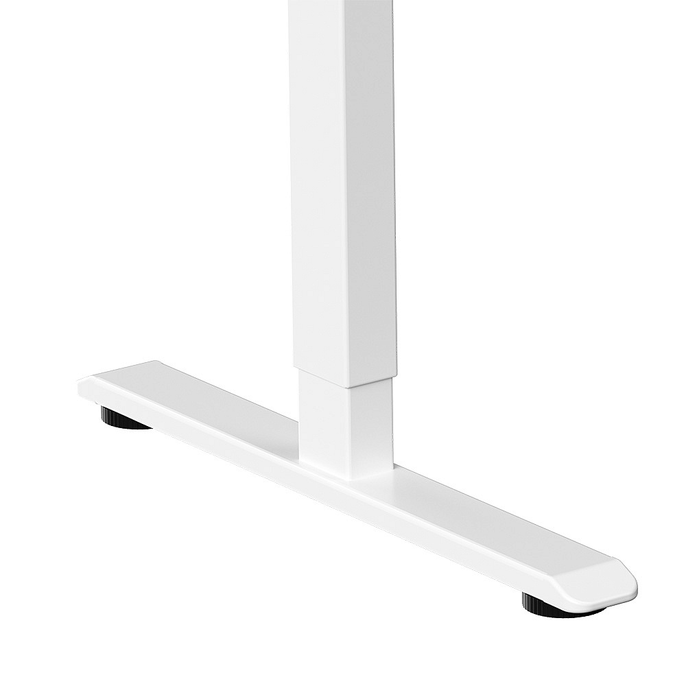 Стол с электроприводом WellDesk Prime 1300x675х18 белый/дуб хантон темный (9191462+9178197) - 9