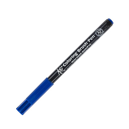 Маркер акварельный "Koi Color Brush", синий