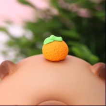 Копилка "Capybara with yummy treats", пластик, коричневый