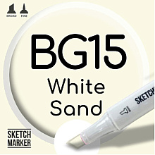 Маркер художественный "Brushmarker", двухсторонний, BG15 белый песок