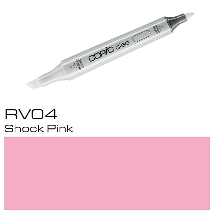 Маркер перманентный "Copic ciao", RV-04 ударный розовый