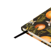 Книга записная "Flora. Paradise. Oranges", A5, 100 листов, линейка, твердая обложка, зеленый, оранжевый - 4