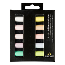 Набор мягкой пастели "Rembrandt Half Pastel", 10 цветов, светлые