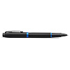 Ручка-роллер Parker "IM Vibrant Rings T315 Marine Blue PVD", 0,5 мм, черный, синий, стерж. черный - 5