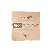 Блок-склейка "Paint'On" Mix, 13.3x15.7 см, 250 г/м2, 50 листов, неровный край