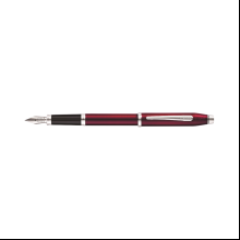 Ручка перьевая F "Century II Translucent Plum Lacquer", металл, красный, черный