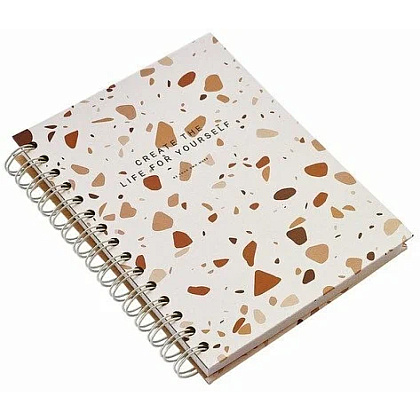 Тетрадь "Terrazzo", А5, 120 листов, клетка, коричневый - 2