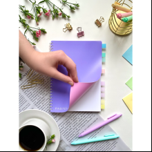 Тетрадь "Pastel Collection", А5, 80 листов. клетка, розовый, фиолетовый 