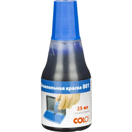 Краска штемпельная "Colop", 25 мл, синий