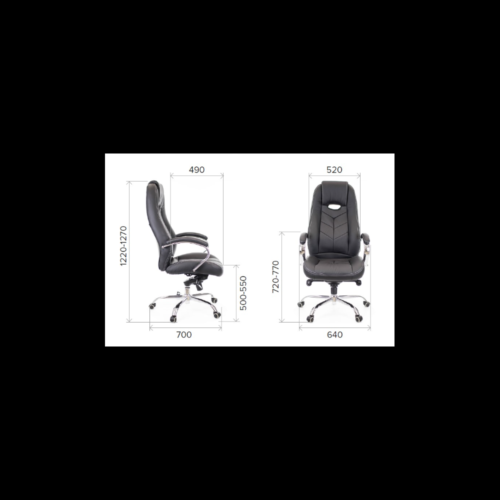 Кресло для руководителя EVERPROF "DRIFT PU", экокожа, металл, коричневый - 4
