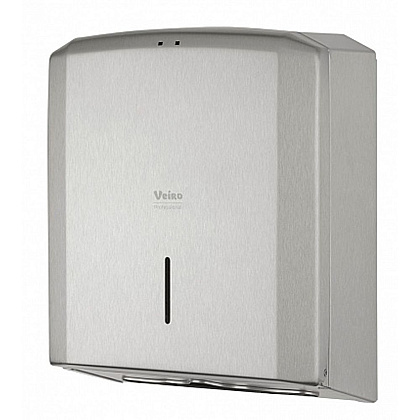 Диспенсер VEIRO Professional "PRIMA Steel" для полотенец листовых, металл