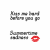 Бутылка «Summertime sadness» с карабином, белый, черный, с брелоком, цвет красный - 2