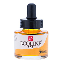 Жидкая акварель "ECOLINE", 202 желтый темный, 30 мл