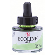 Жидкая акварель "ECOLINE", 666 пастельный зеленый, 30 мл