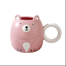 Кружка "Honey bear", керам., 560 мл., розовый