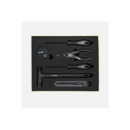 Набор ручного инструмента Deli HS EHT0006, 6 предметов, Soft Touch, черный - 18